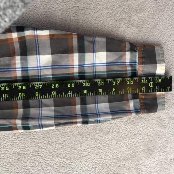 Patagonia Mens Shirt Large Long Sleeve Plaid Button Up Organic Cotton Casual - Picture 6 of 13